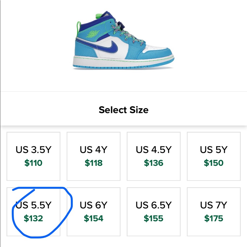 Jordan 1 sprit blues size 5.5 - Picture 7 of 7